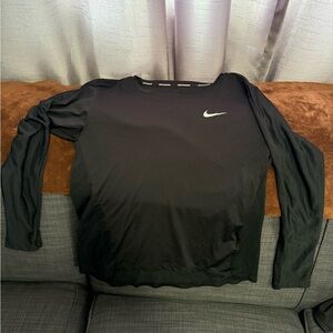 Nike Black Long Sleeve Running Top